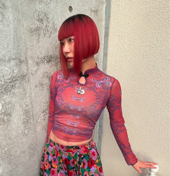 Butterfly skin top