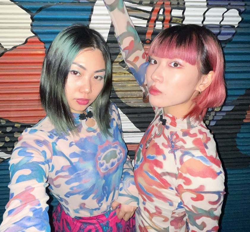 Space flower skin top