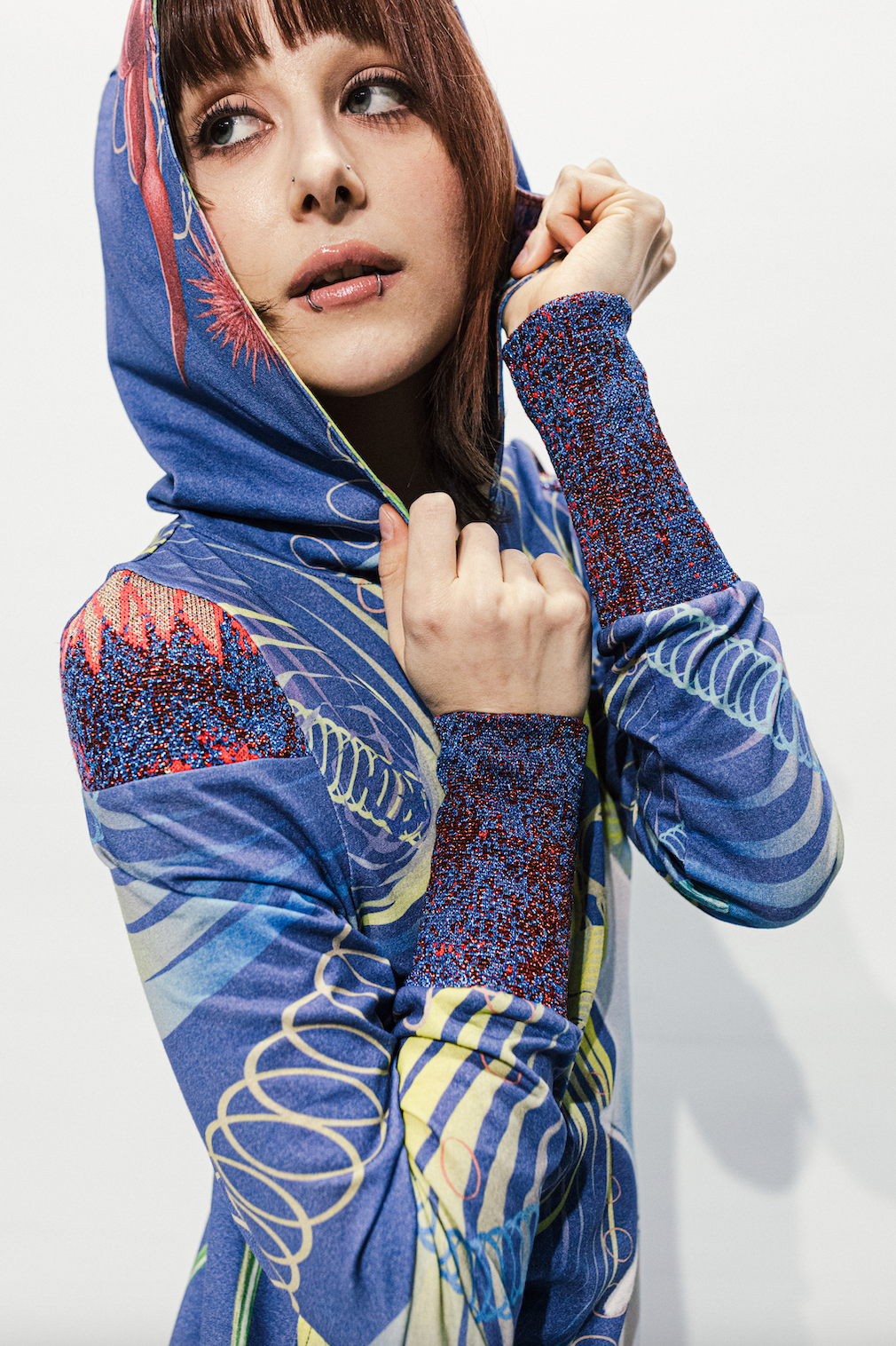 COSMIC BOTANICA Hoodie dress