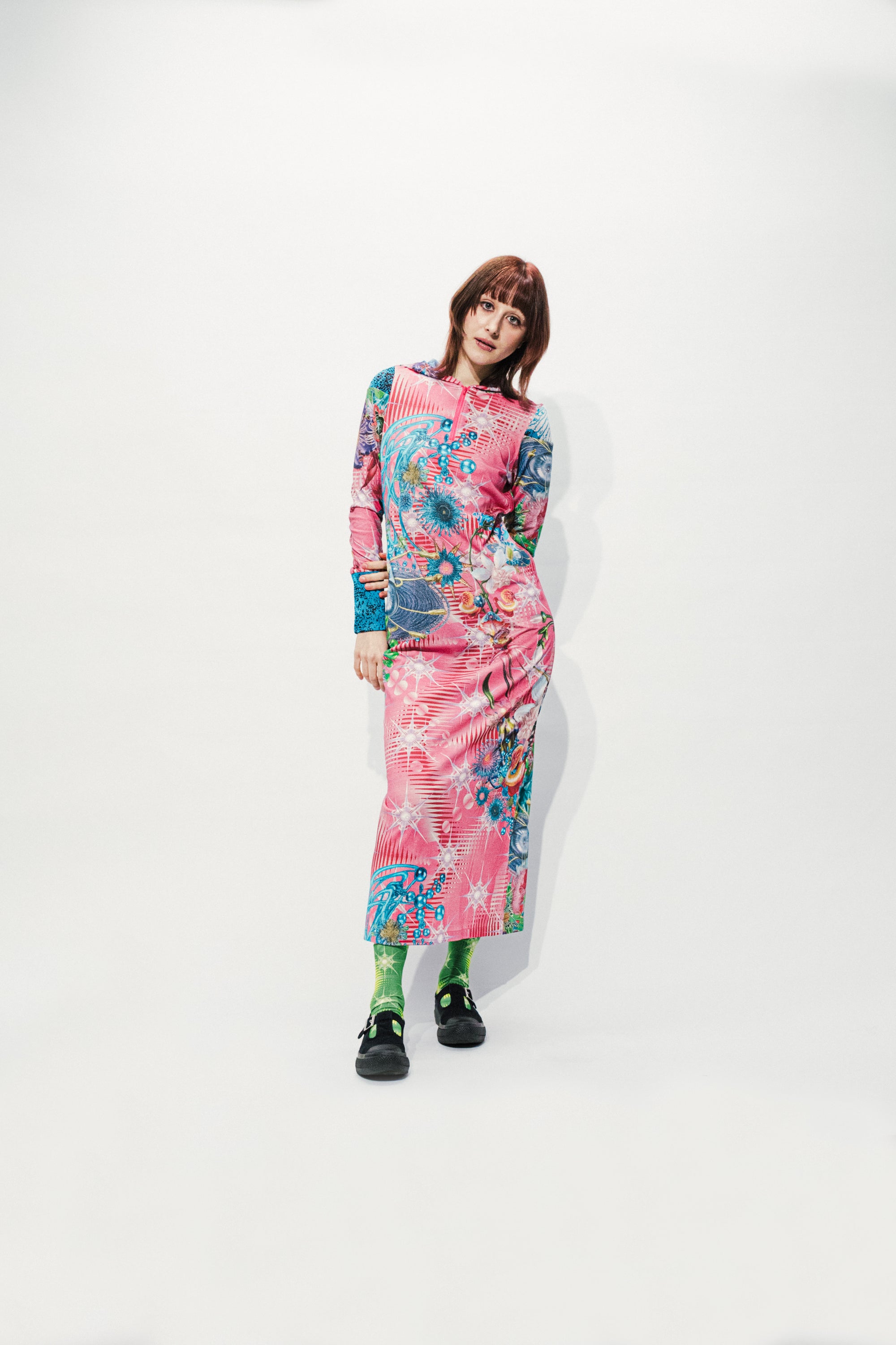 GALACTIC GARDEN  Hoodie dress