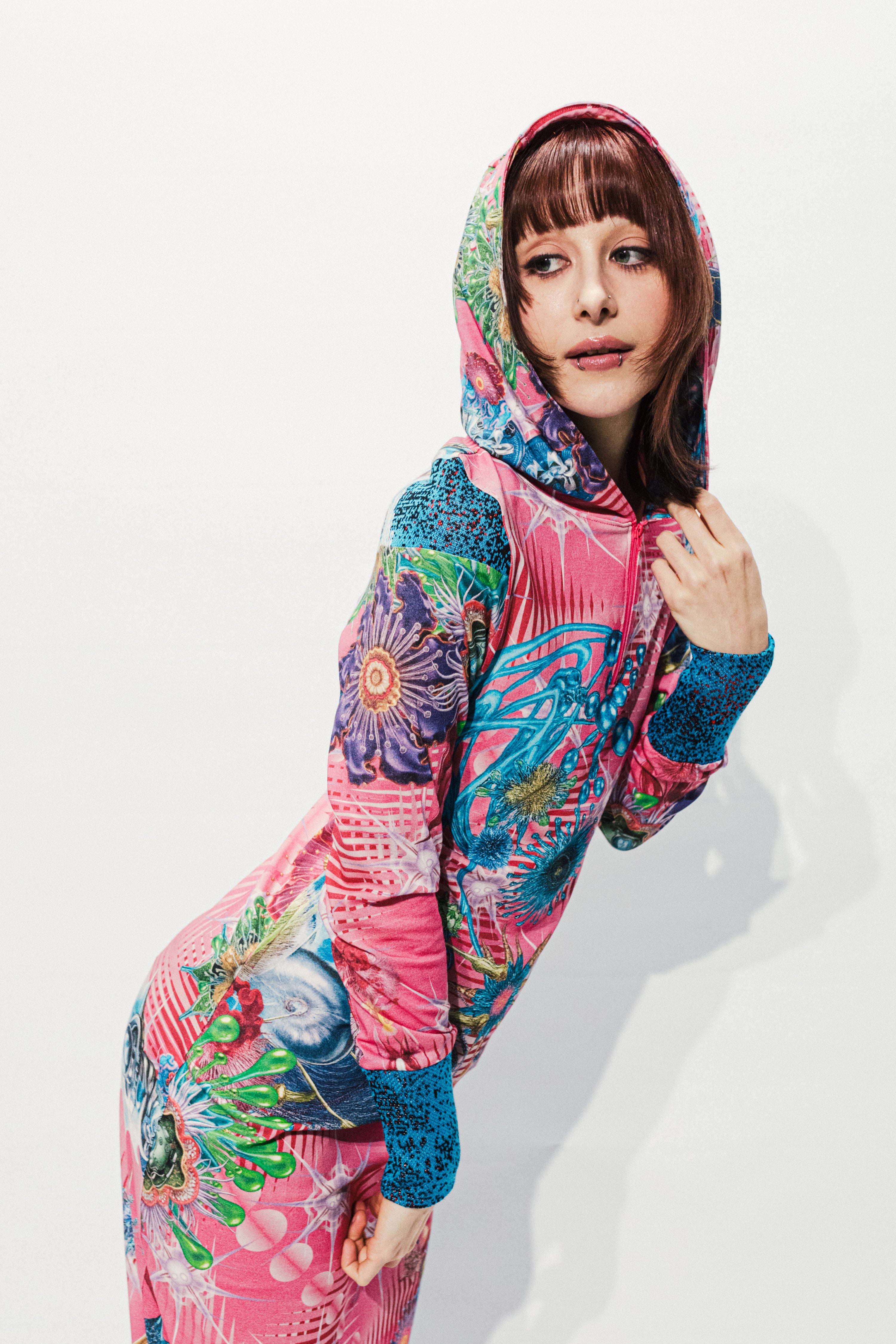 GALACTIC GARDEN  Hoodie dress
