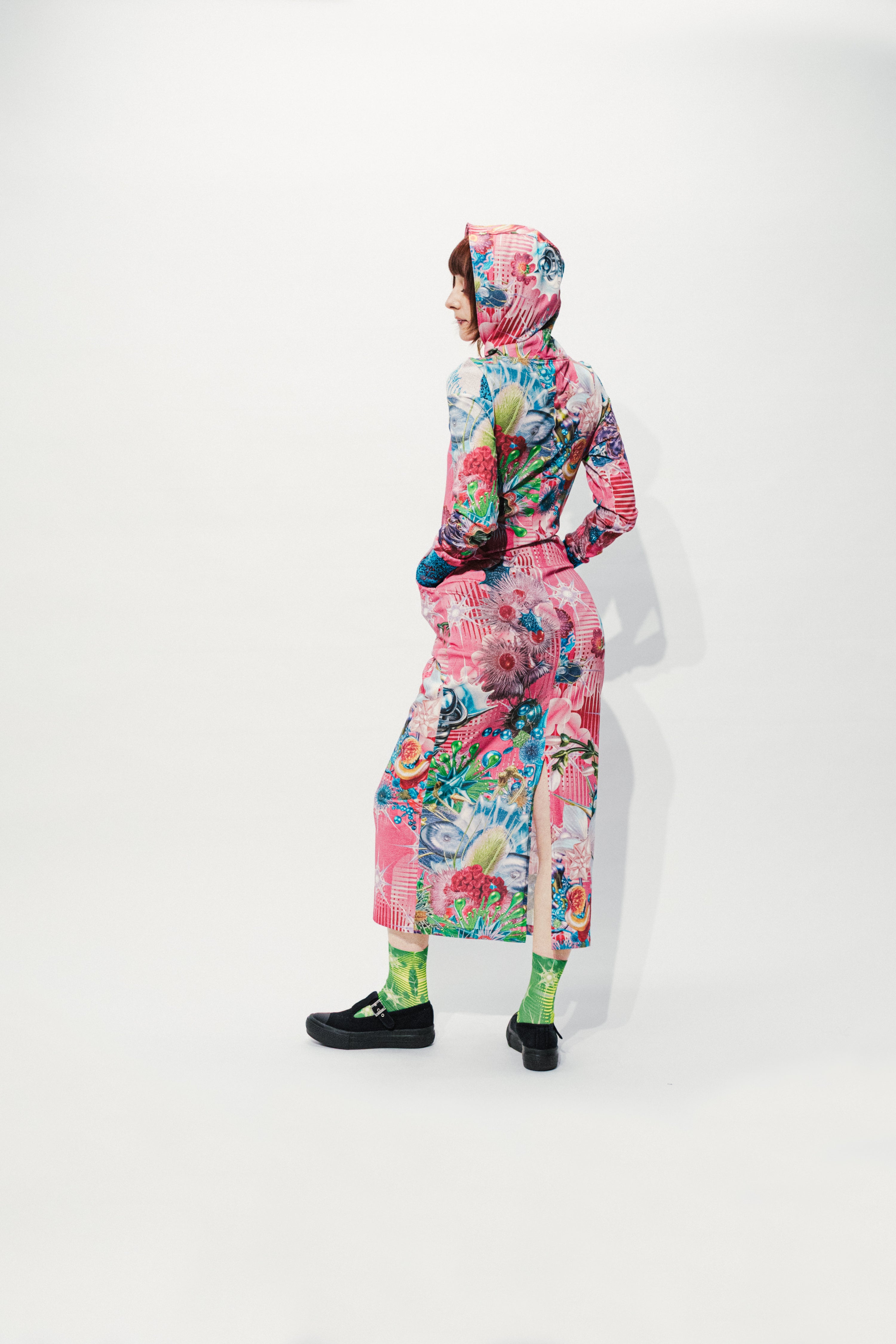 GALACTIC GARDEN  Hoodie dress