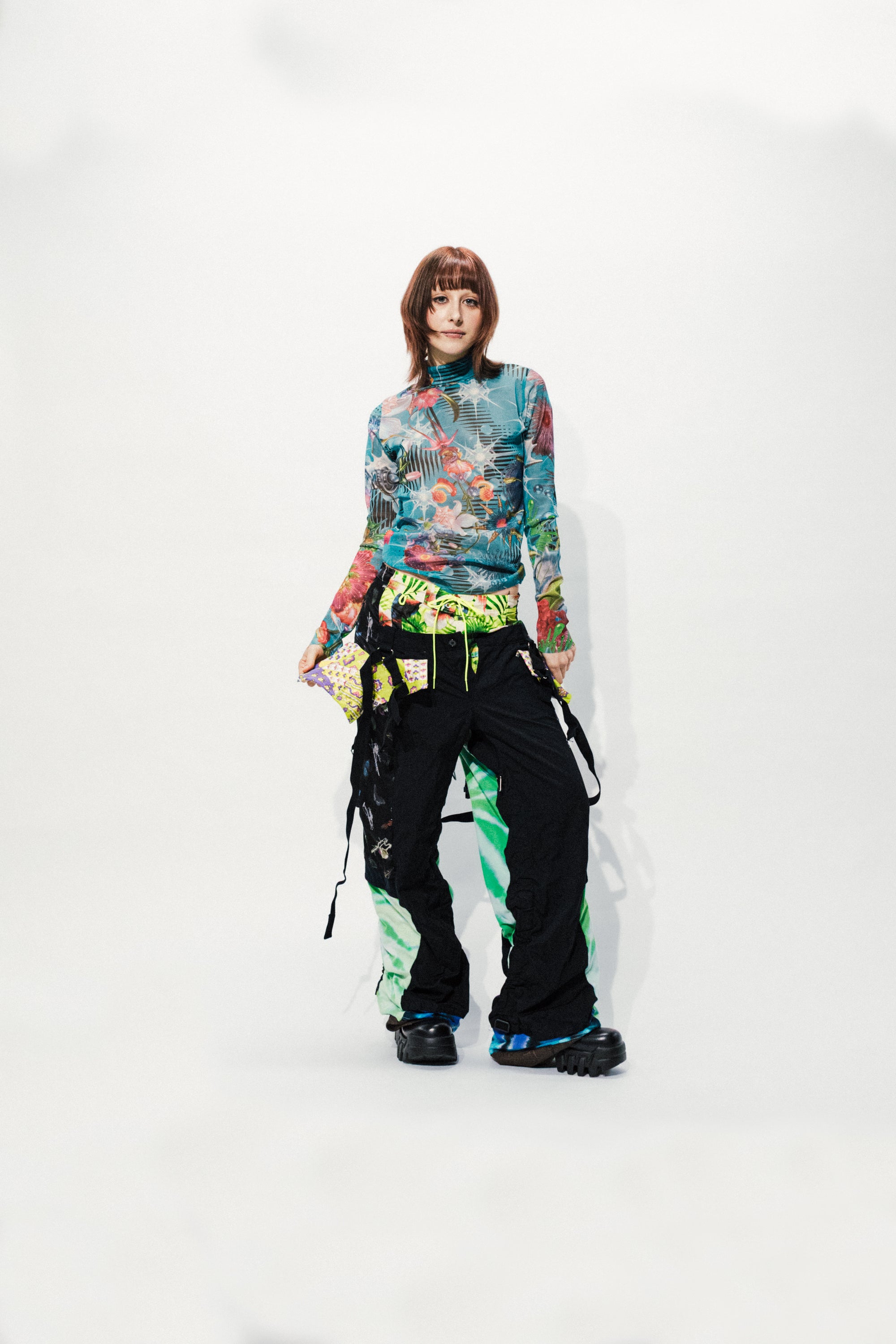 GALACTIC GARDEN High-neck Tops