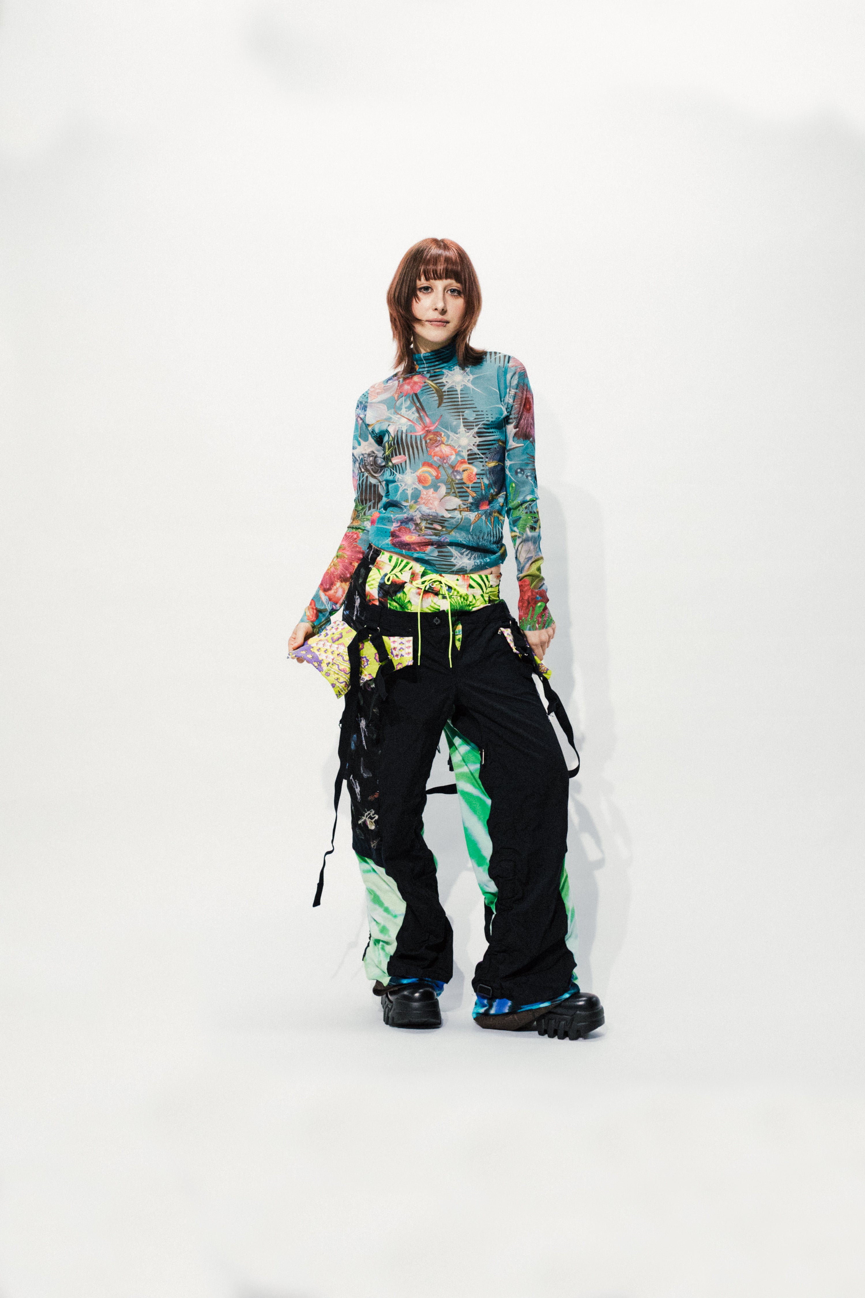 GALACTIC GARDEN High-neck Tops