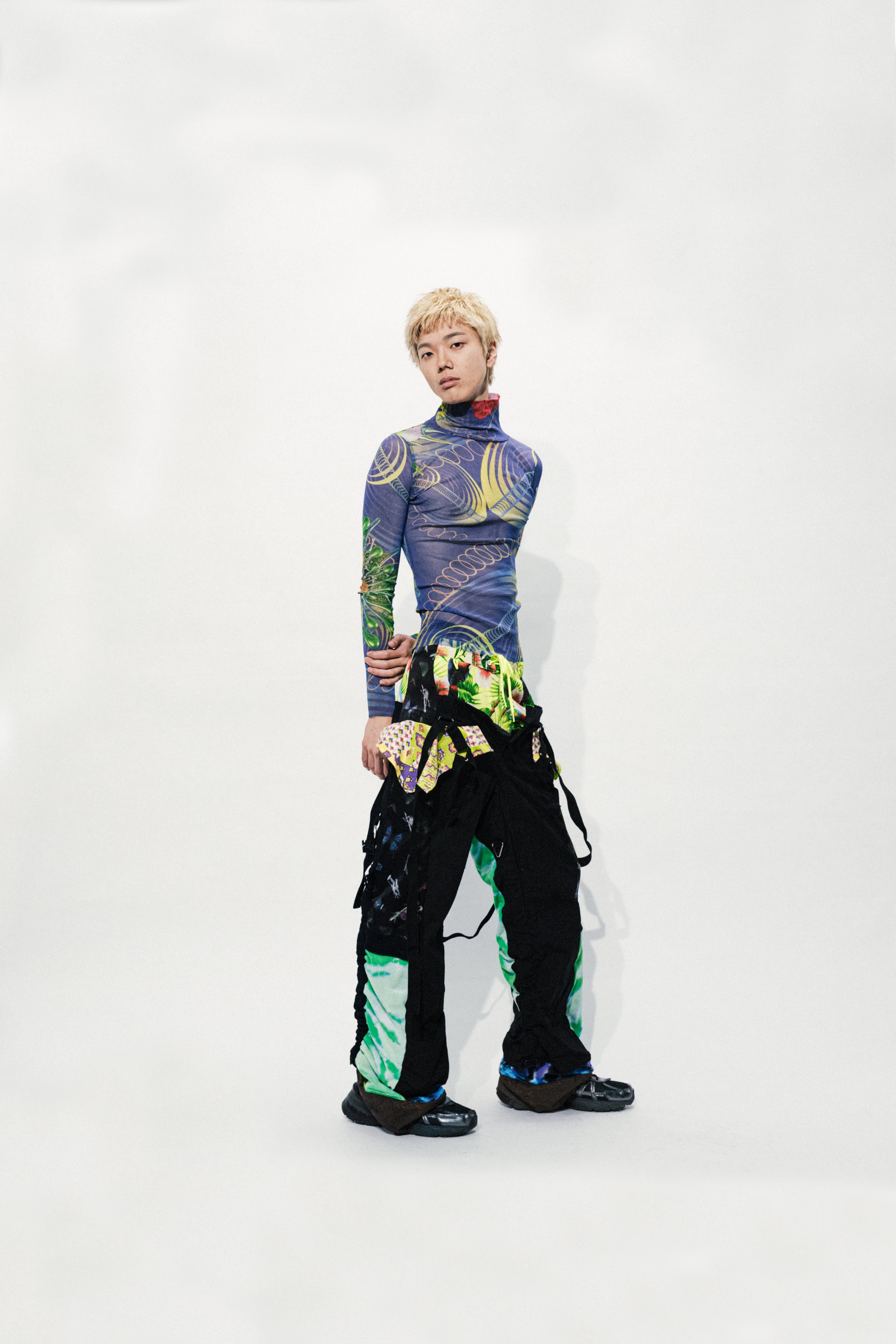 COSMIC BOTANICA High-neck Tops