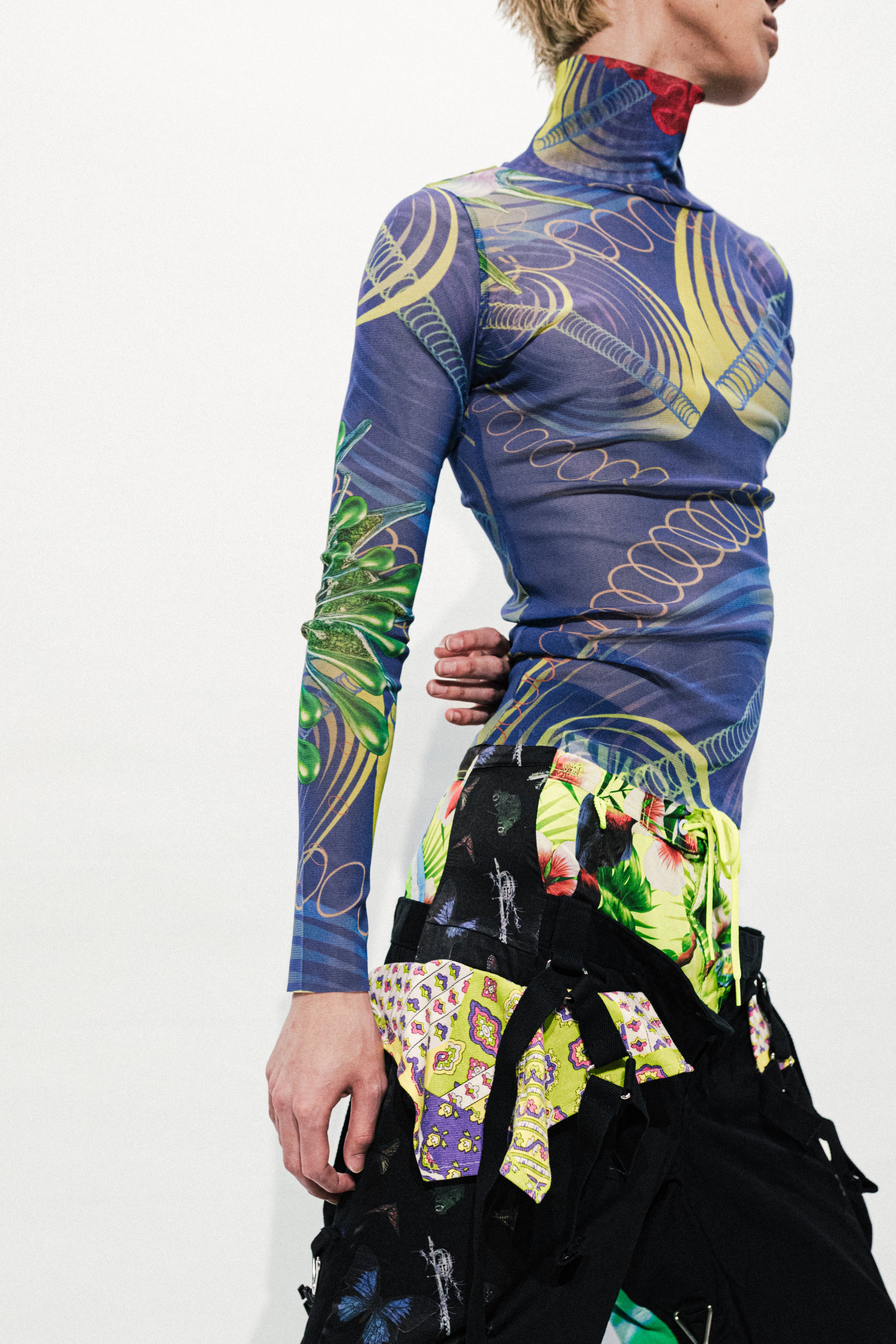 COSMIC BOTANICA High-neck Tops