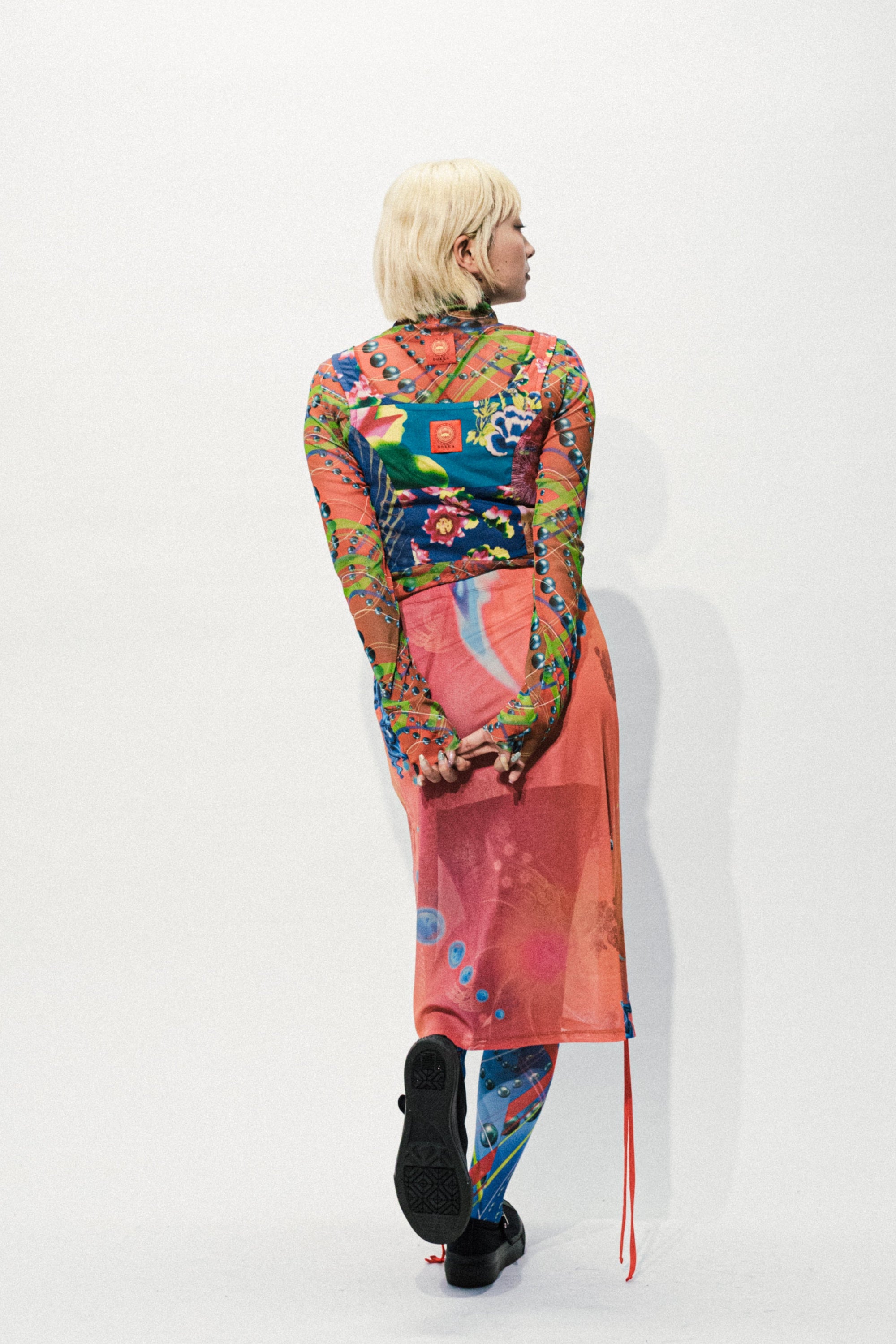 SPIRAL BOTANICA BLUE Upcycle bustier