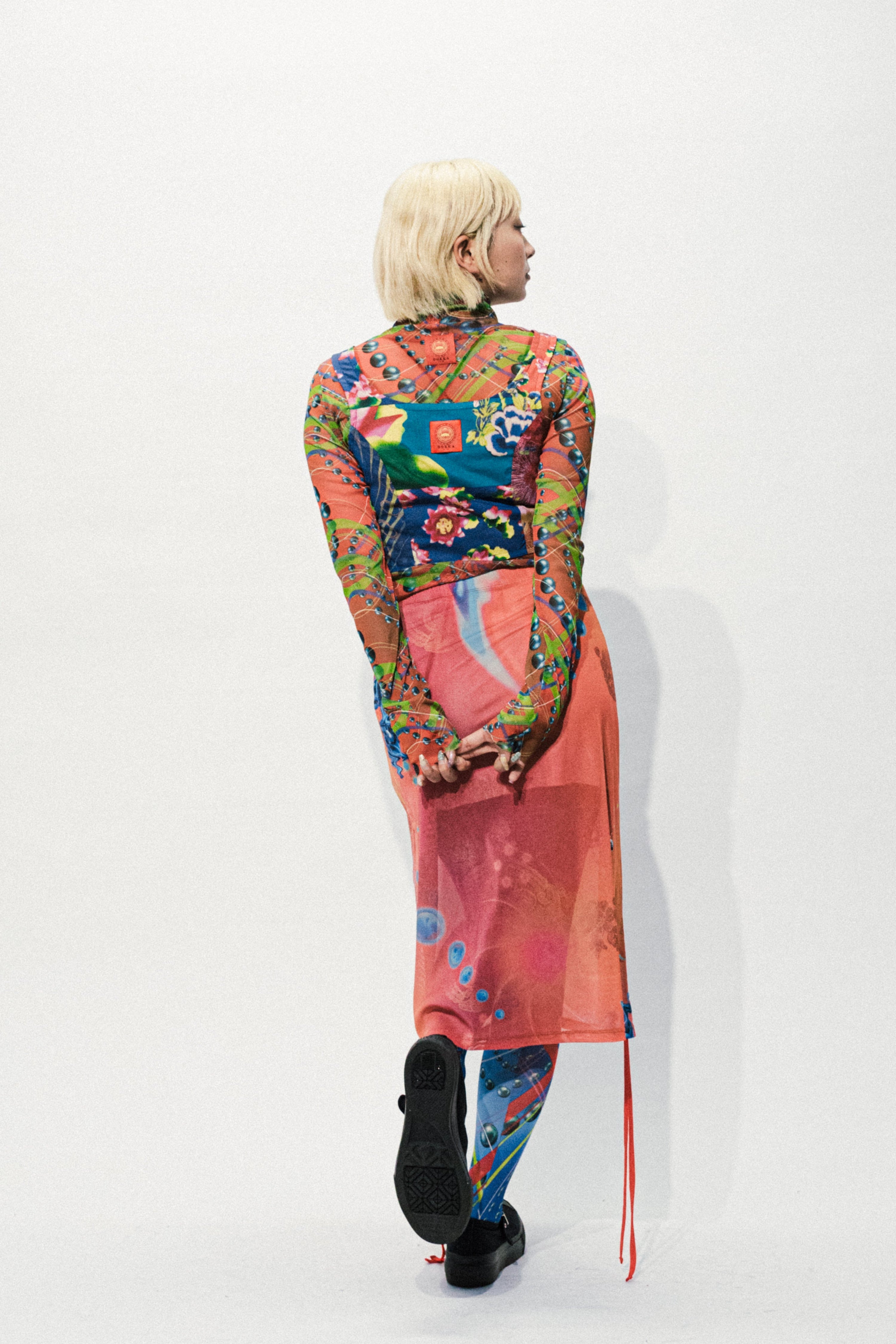 SPIRAL BOTANICA BLUE Upcycle bustier