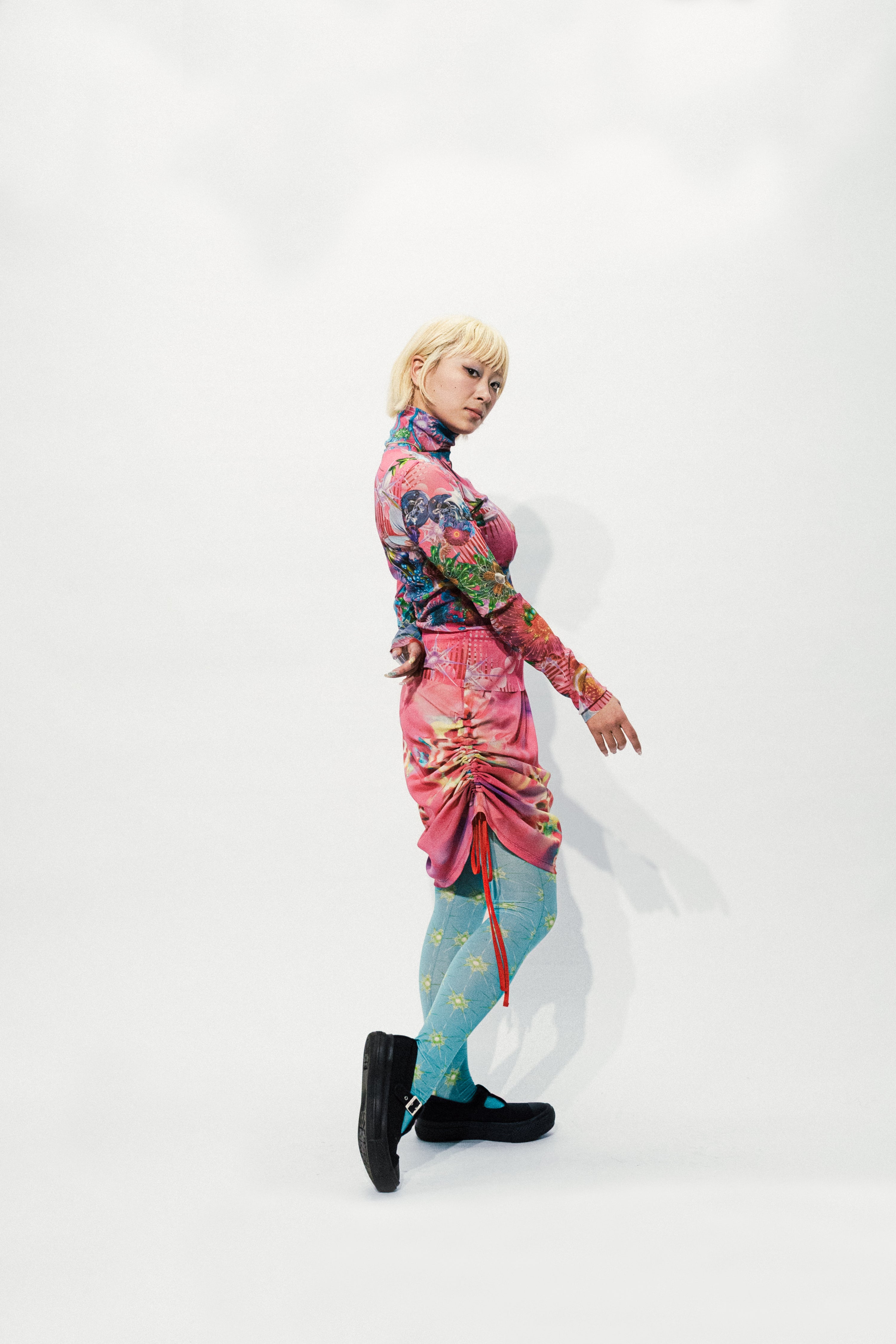 GALACTIC GARDEN High-neck Tops