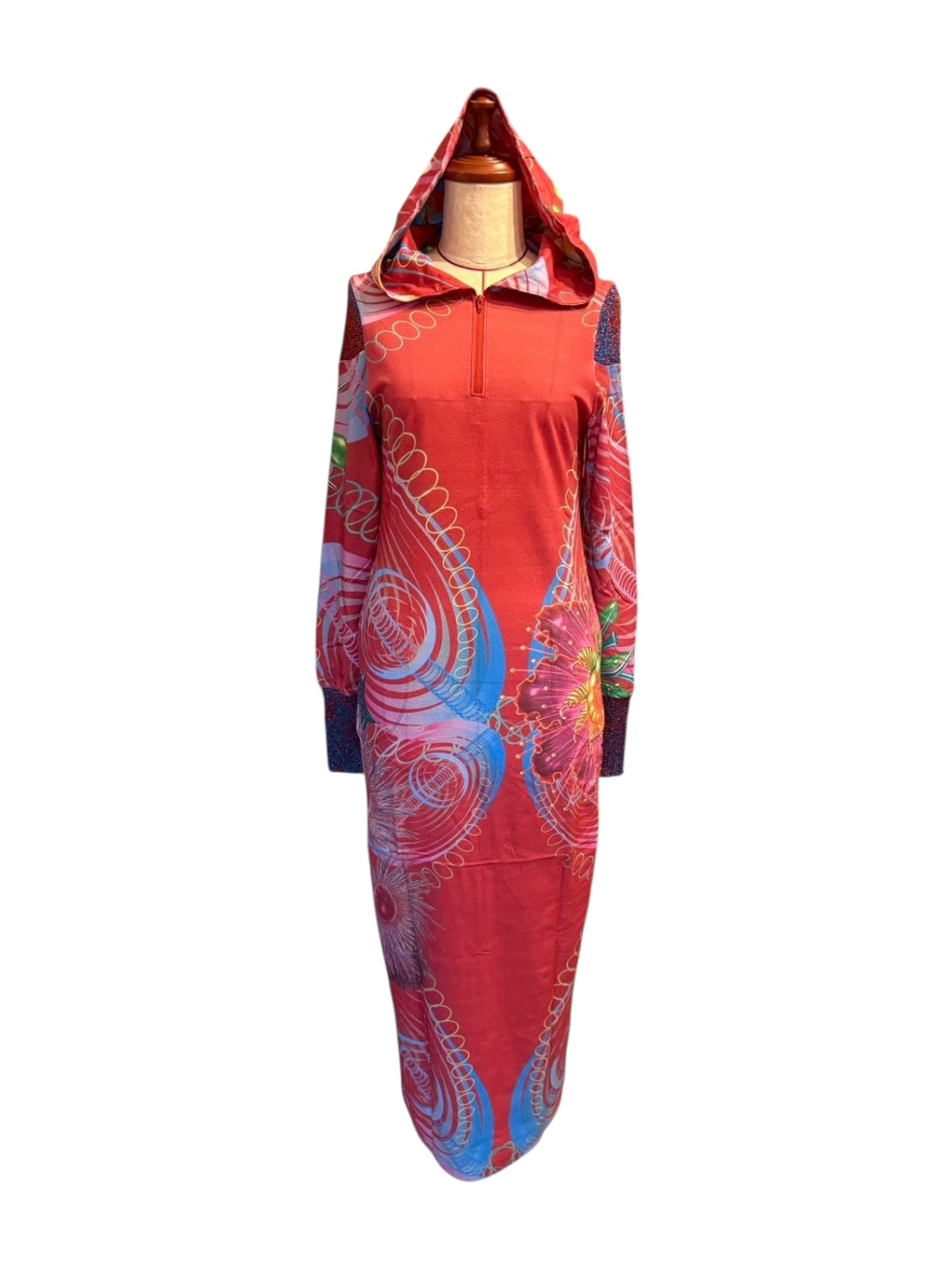 COSMIC BOTANICA Hoodie dress