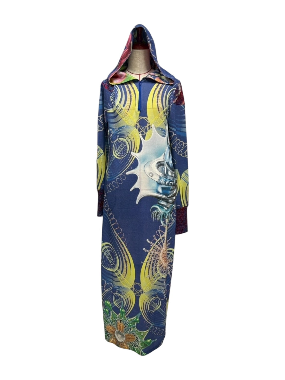 COSMIC BOTANICA Hoodie dress