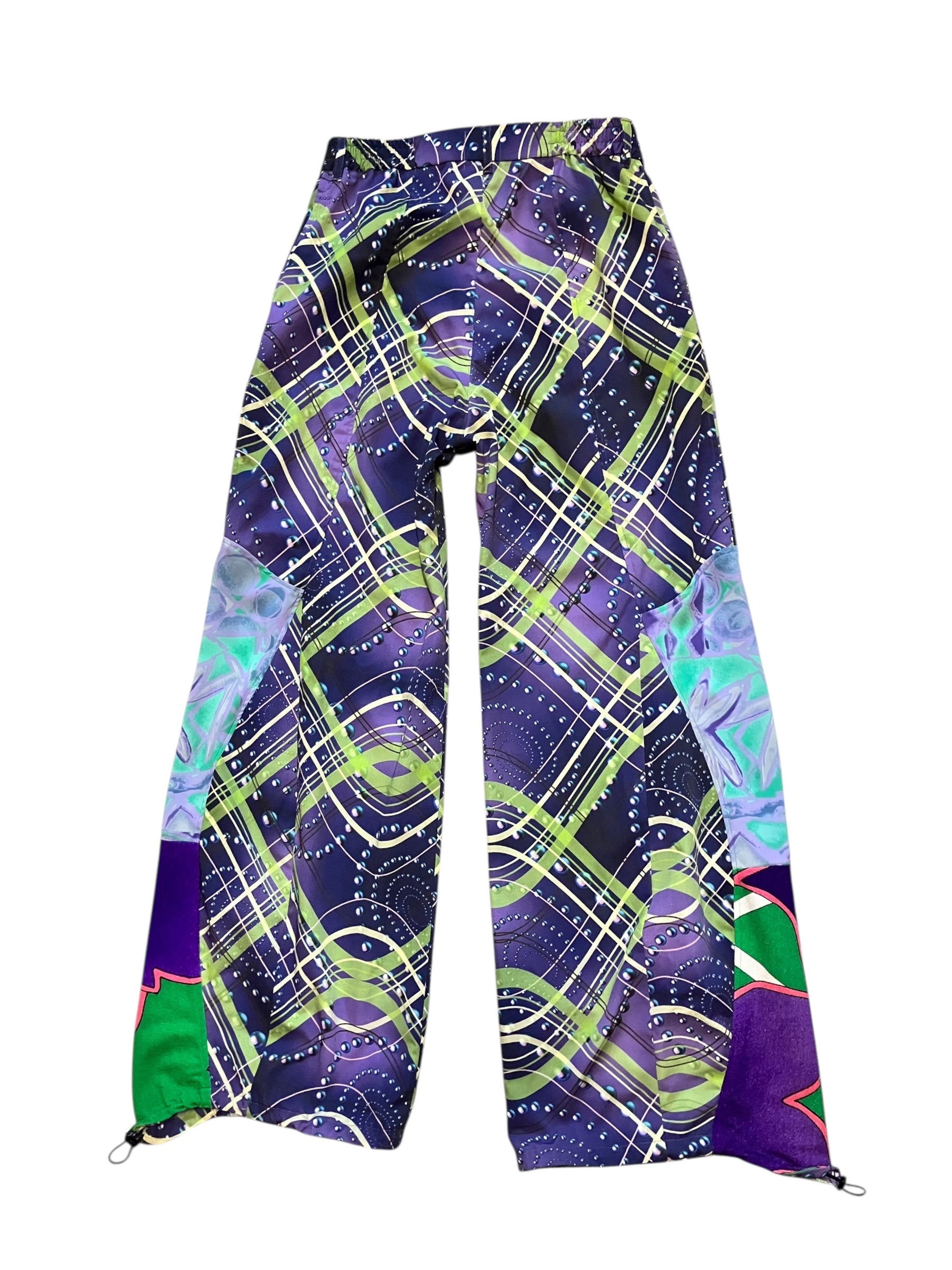 SPIRAL CHECK PURPLE Upcycle pants