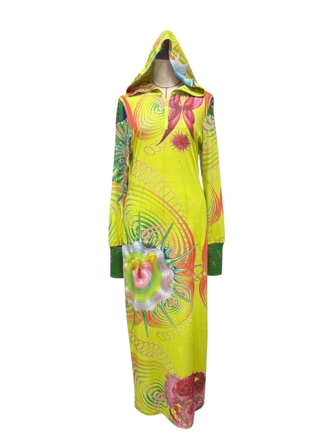 COSMIC BOTANICA Hoodie dress