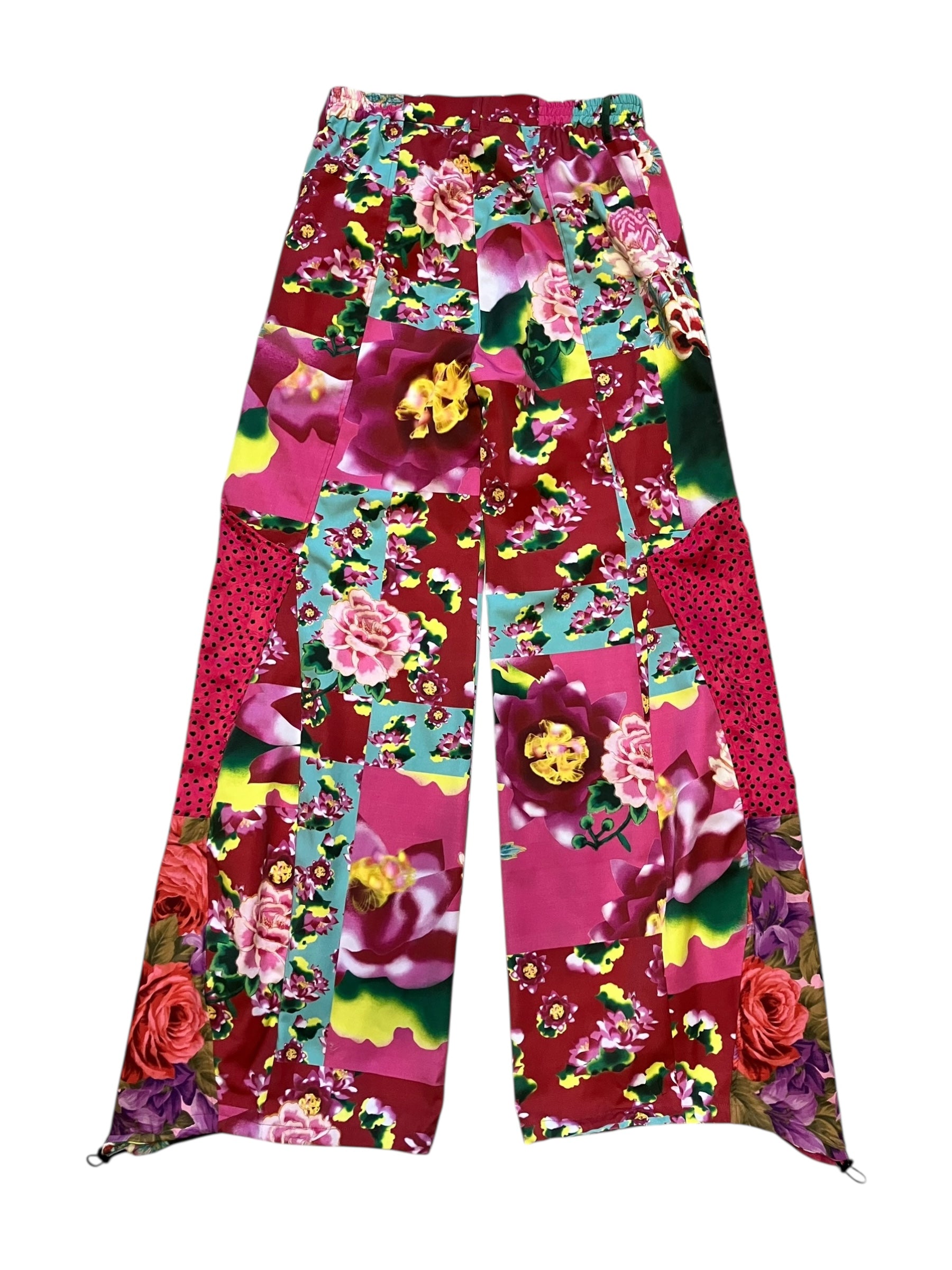 FLOWER PATCHWORK PINK Upcycle pants
