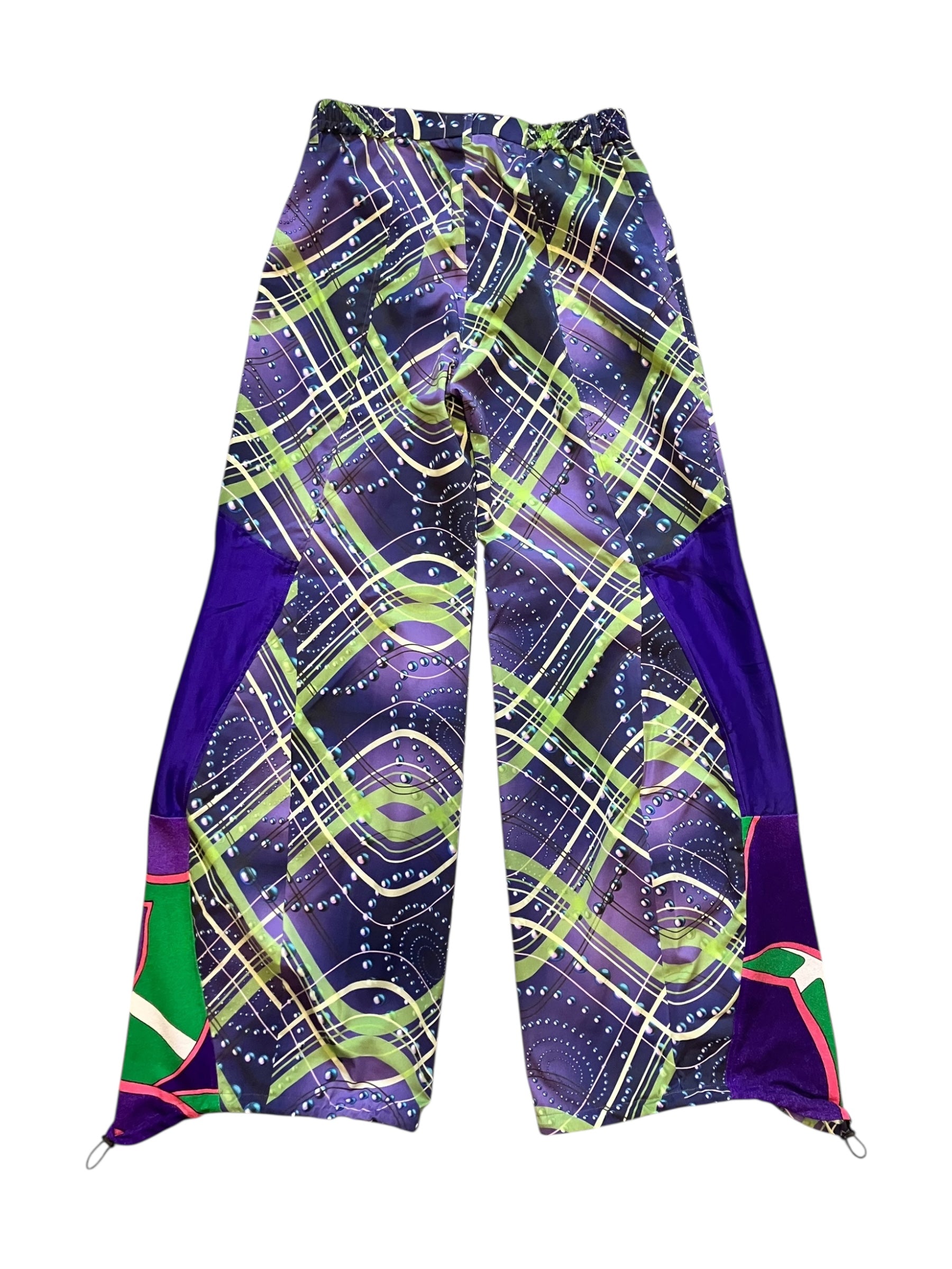 SPIRAL CHECK PURPLE Upcycle pants
