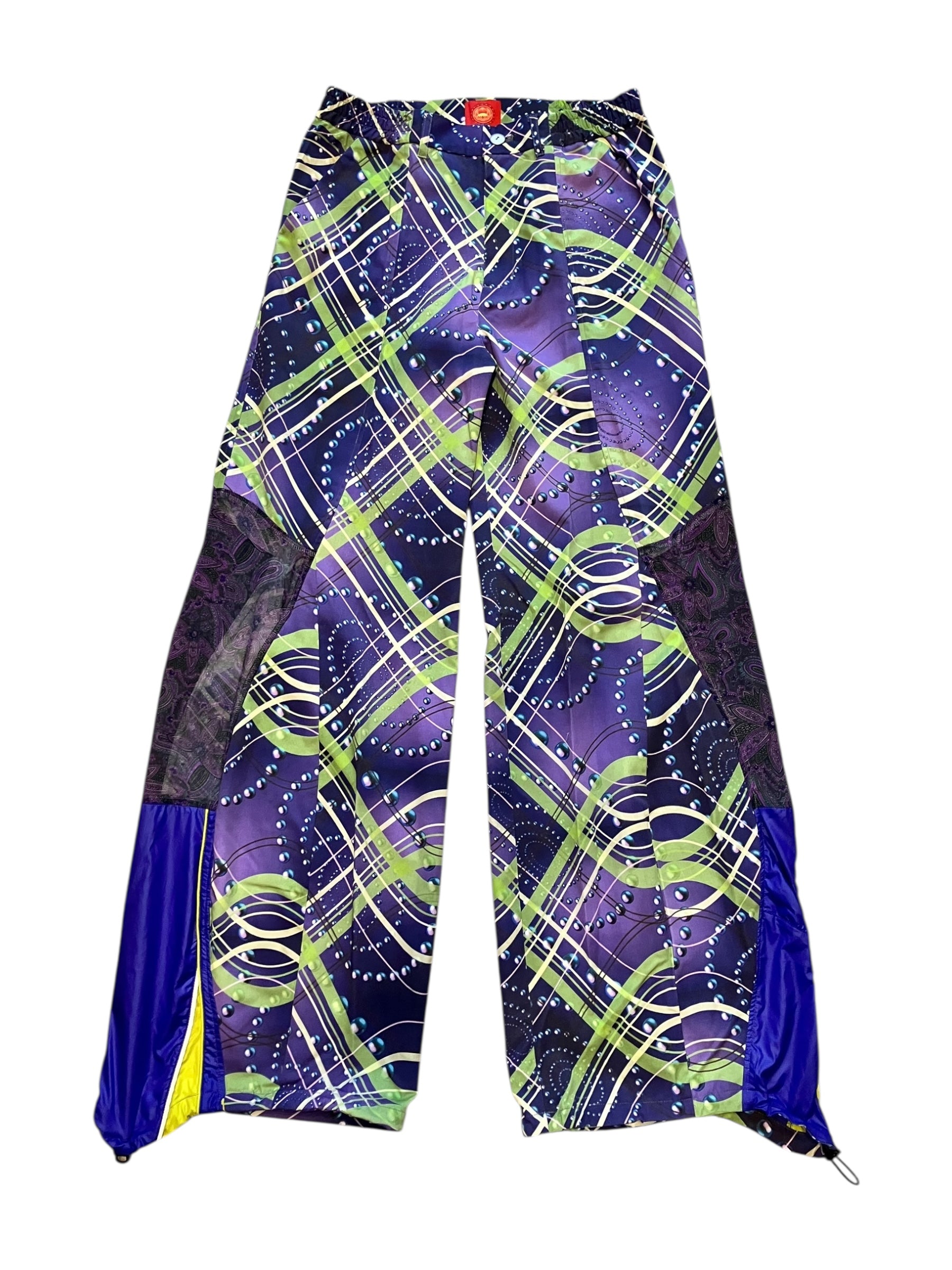 SPIRAL CHECK PURPLE Upcycle pants