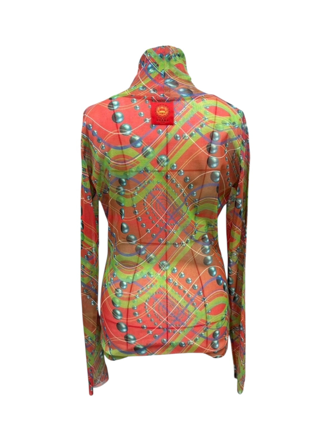 SPIRAL CHECK High-neck Tops