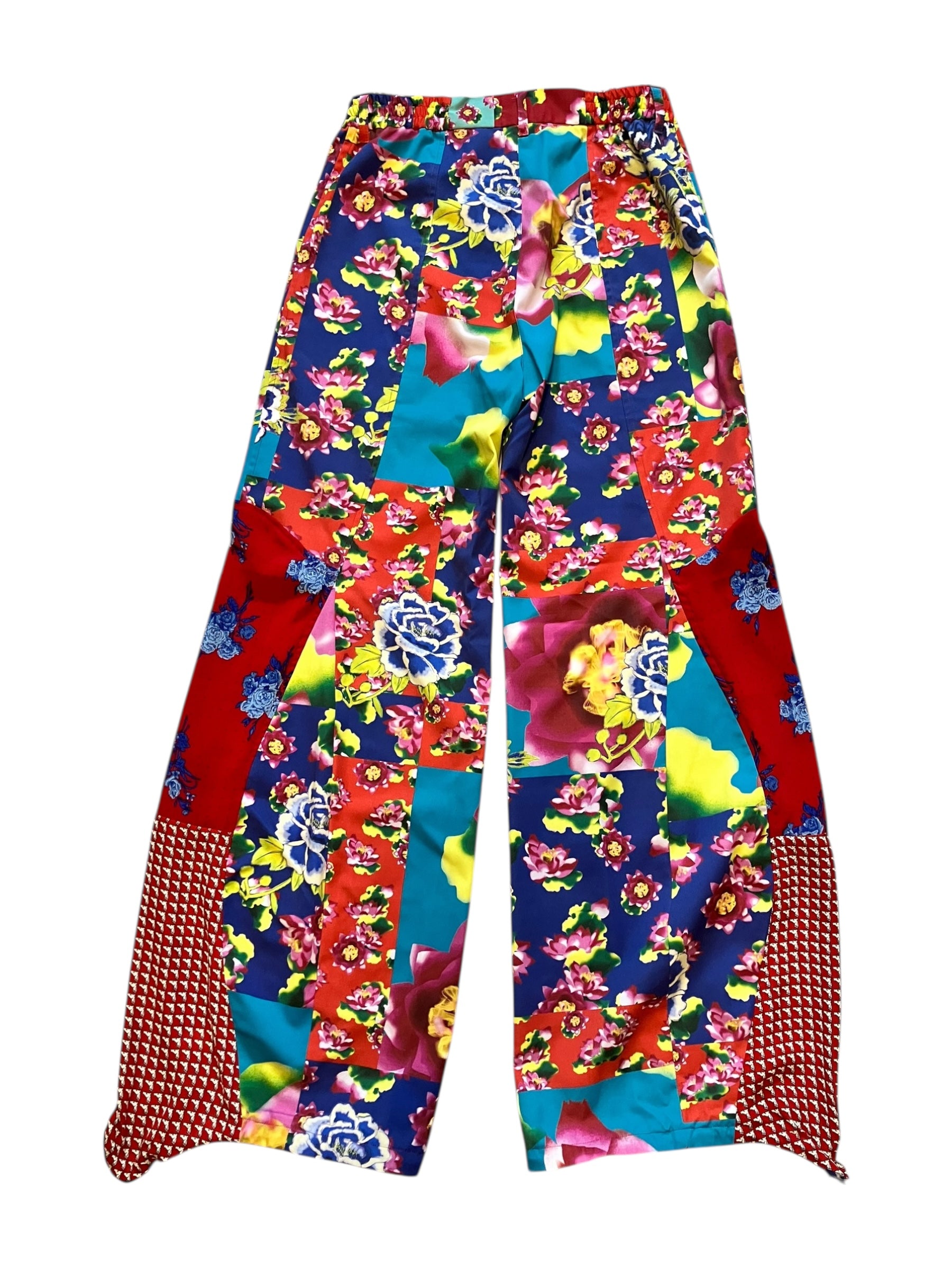 FLOWER PATCHWORK BLUE Upcycle pants
