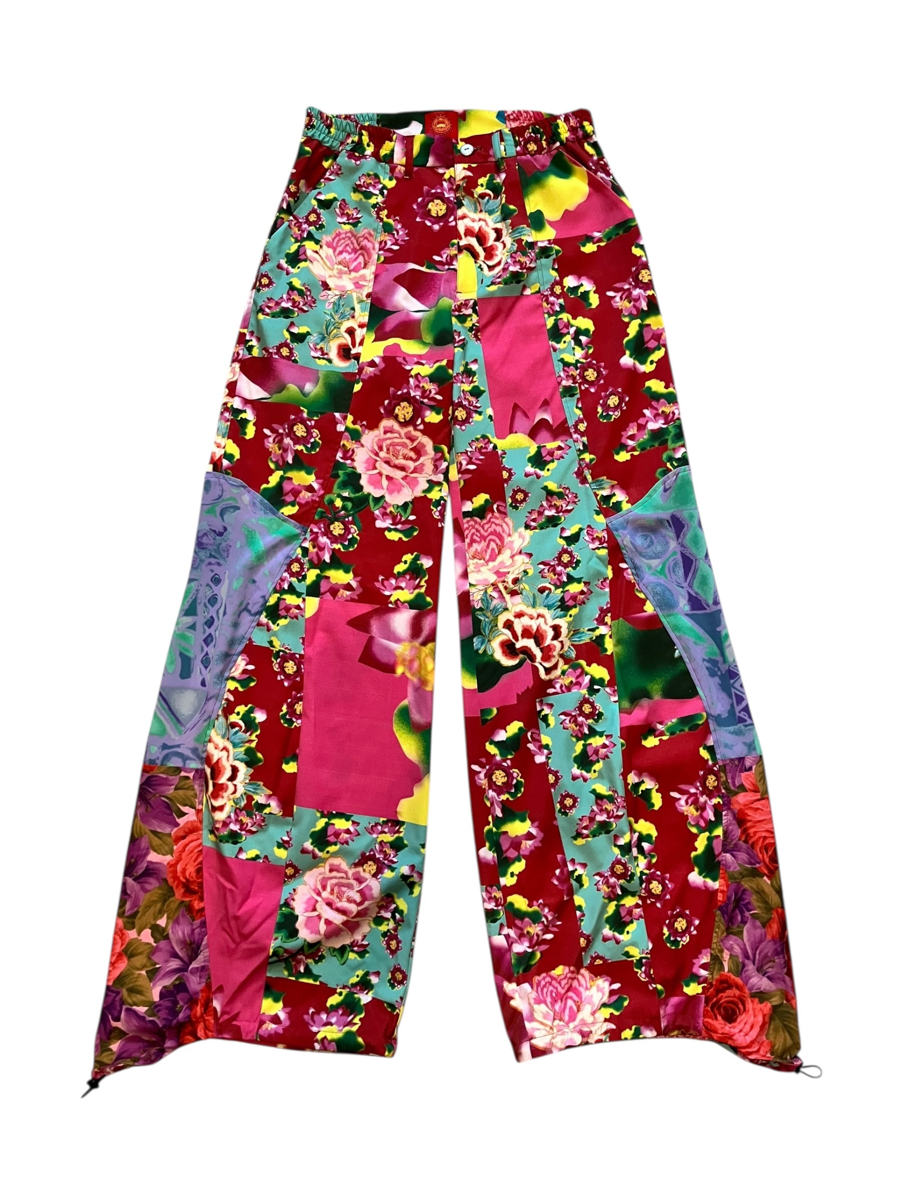 FLOWER PATCHWORK PINK Upcycle pants