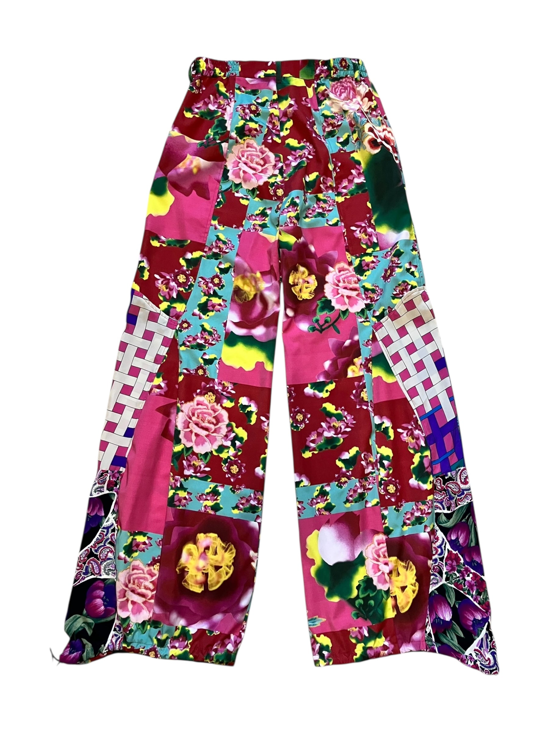 FLOWER PATCHWORK PINK Upcycle pants