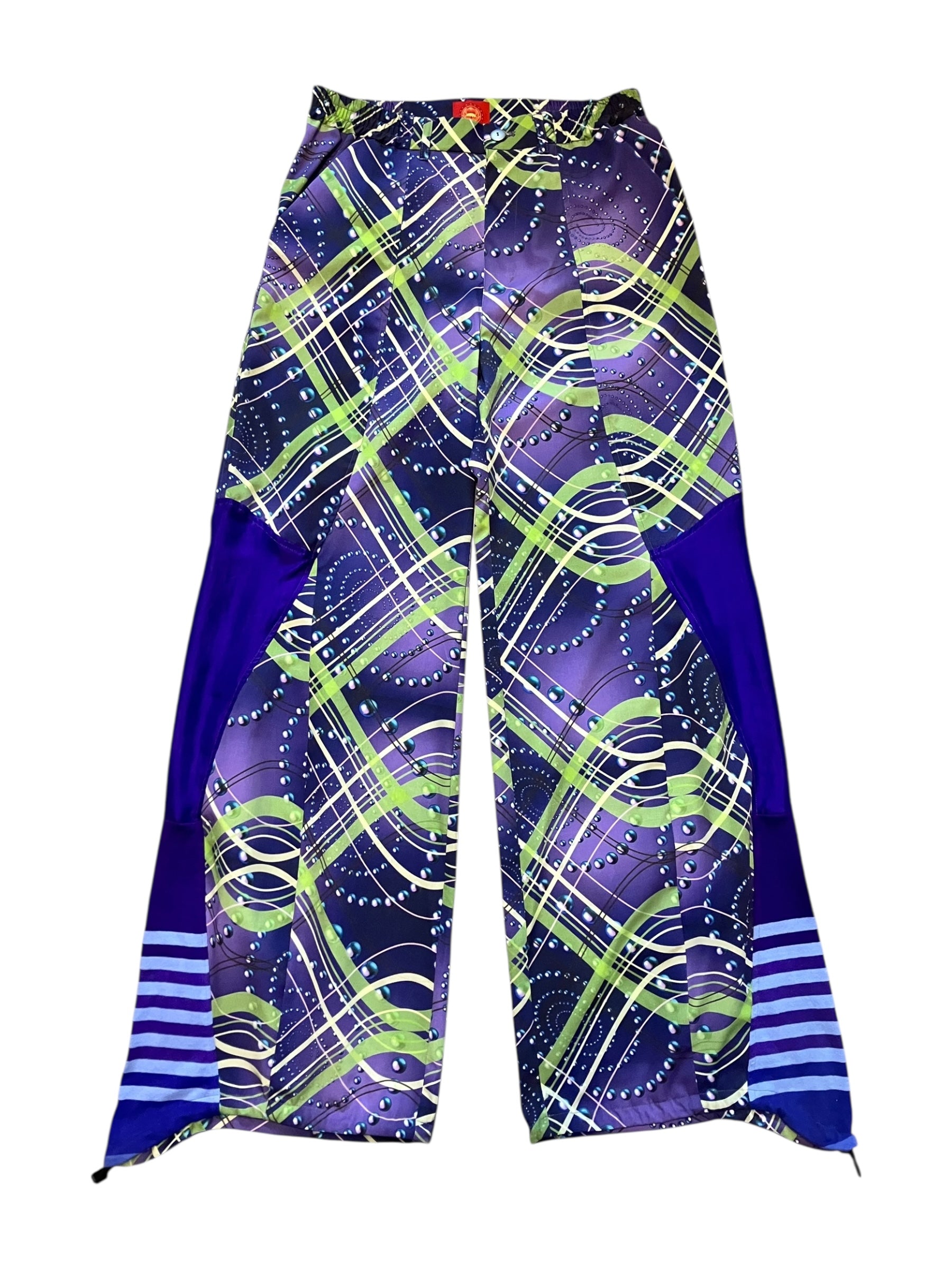SPIRAL CHECK PURPLE Upcycle pants