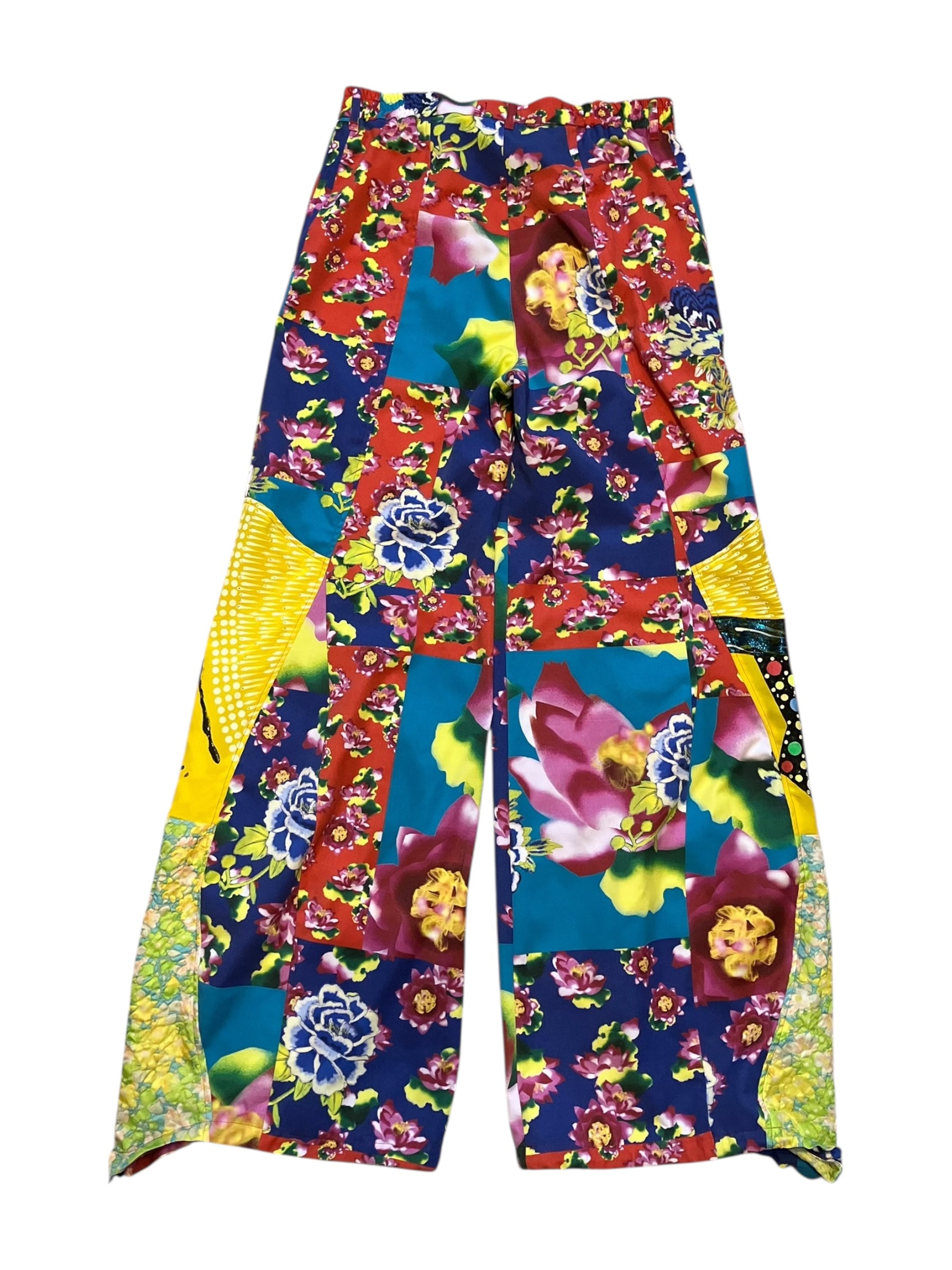 FLOWER PATCHWORK BLUE Upcycle pants