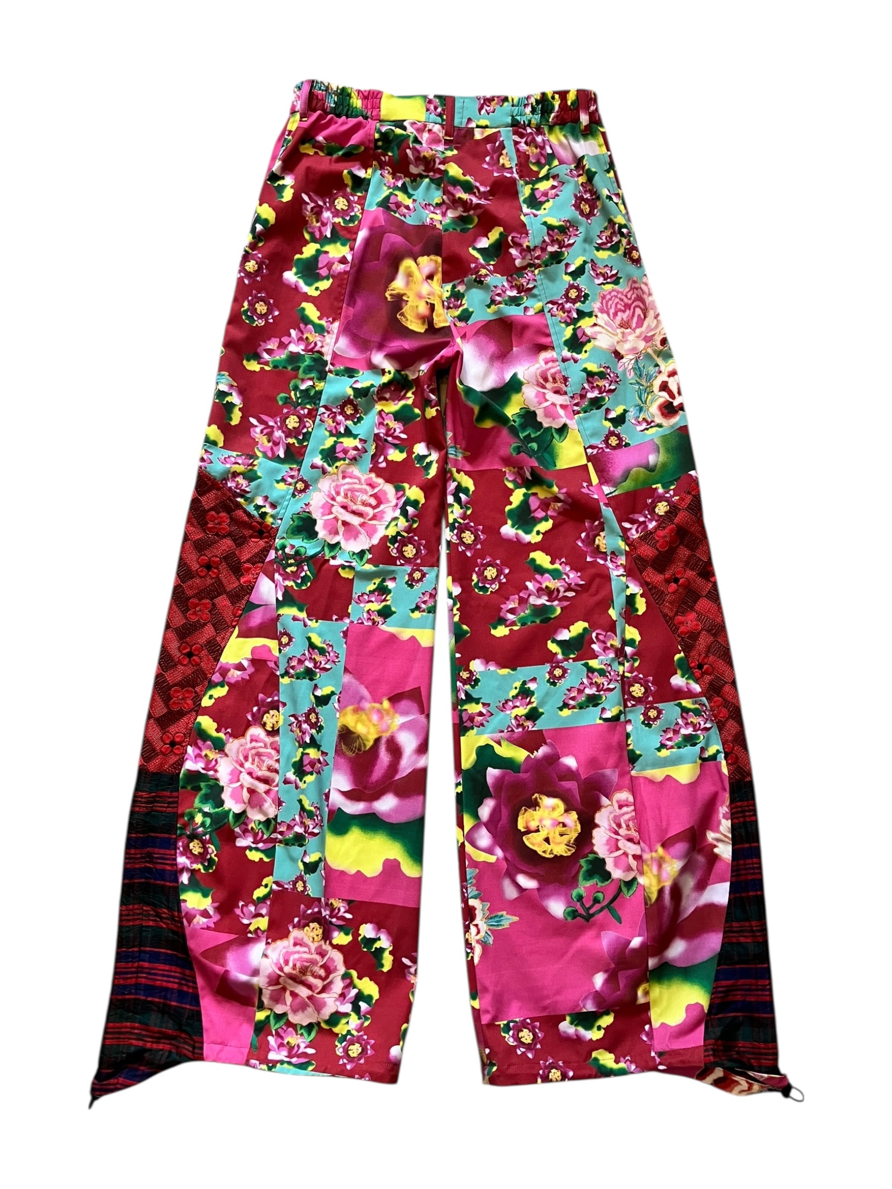 FLOWER PATCHWORK PINK Upcycle pants