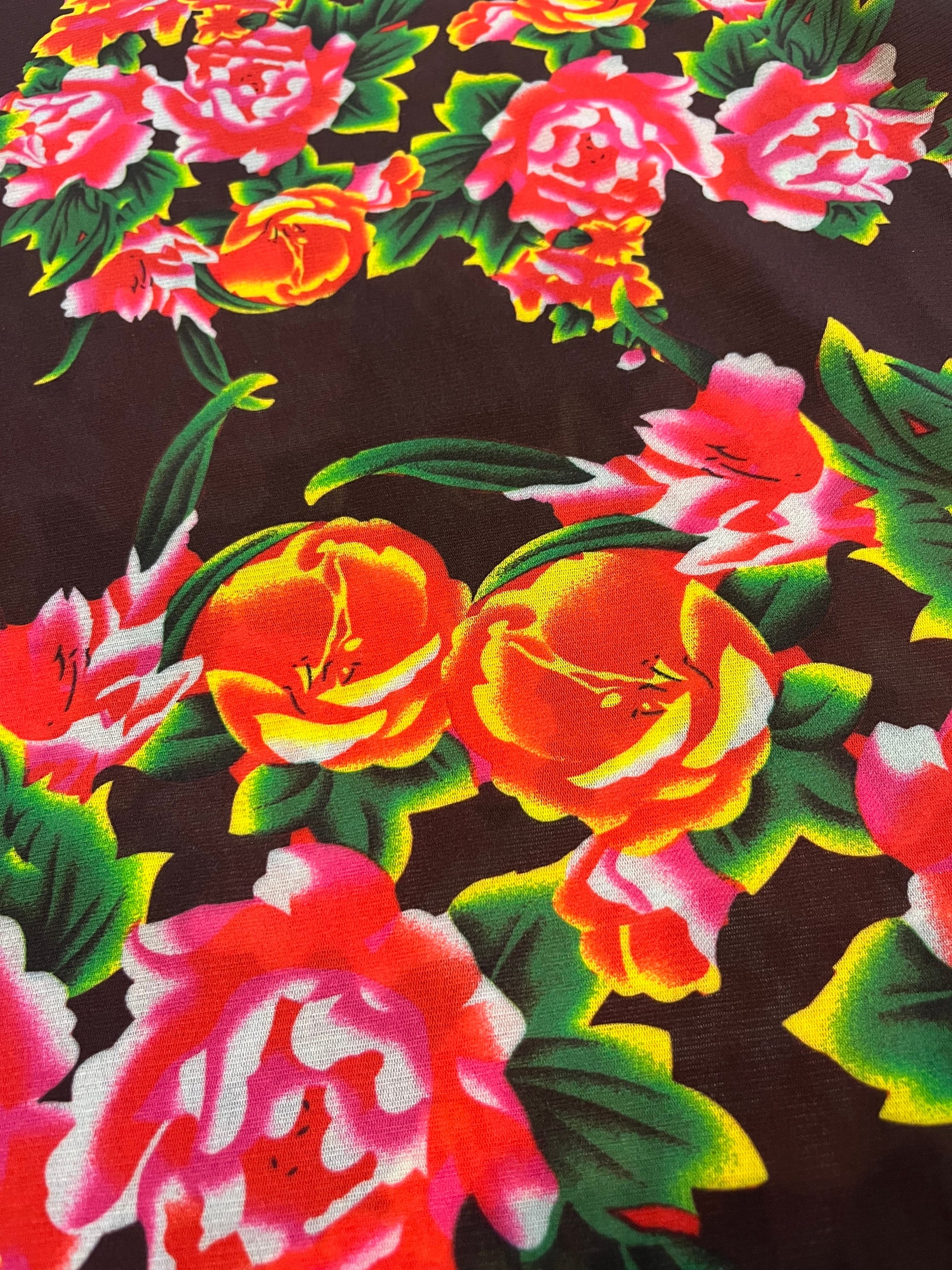Flower skin top (Black)